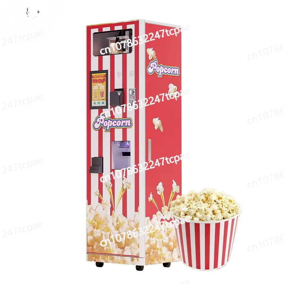 Distributore automatico automatico di popcorn self service Distributore automatico di mais pop robot