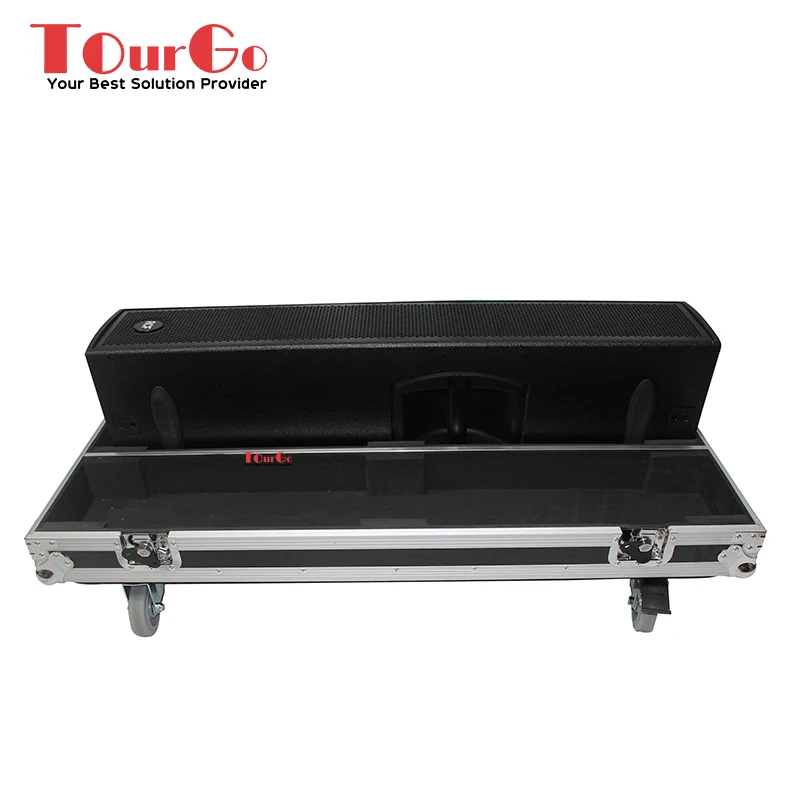 Coluna Matriz Flight Case, Se Encaixa 2x RCF, NX, L24-A, 4 "Rodas