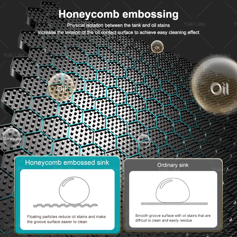 حوض مطبخ شلالي من الفولاذ المقاوم للصدأ ، فتحة واحدة كبيرة متعددة الوظائف ، حوض غسيل بشاشة رقمية مدمجة ، جديد