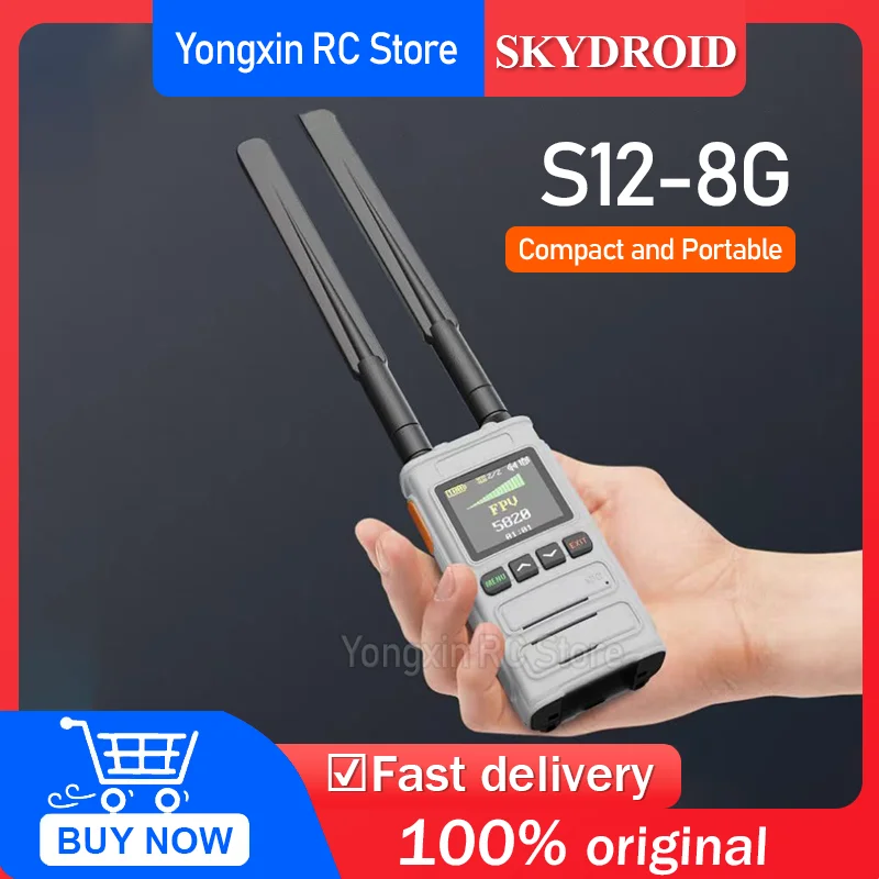 

Детектор дронов Skydroid S12-8G, 8 ГГц, дальность 3-5 км, с аккумулятором 6000 мАч, поддержка русского и английского языков, портативные сигнализации для дронов, инструменты для радиоуправляемых моделей