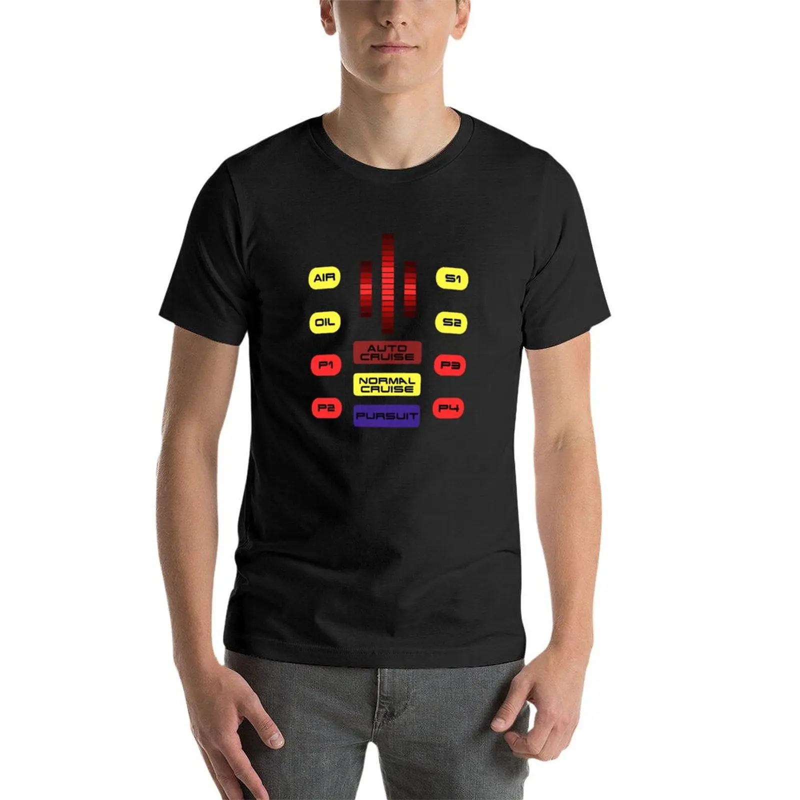 Knight Rider KITT Car Dashboard T-Shirt for a boy vintage clothes blanks funnys Men\'s t shirts