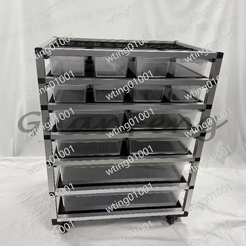 for Reptile Basics 40x30x10cm Modular Aluminum Breeding Rack with Tub Customizable Vision Enclosure for Snake Gecko Lizard