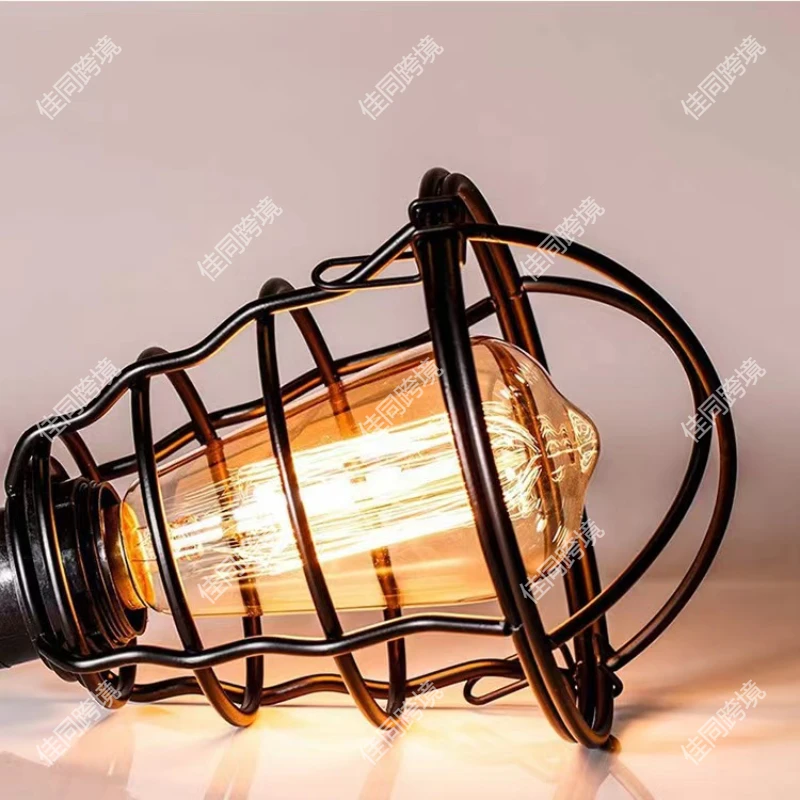 

Лампа в стиле ретро, железная проволока и кованая лестница, настенный светильник, подвесной светильник, потолочный светильник, европейский настенный светильник, ностальгический стиль вилки