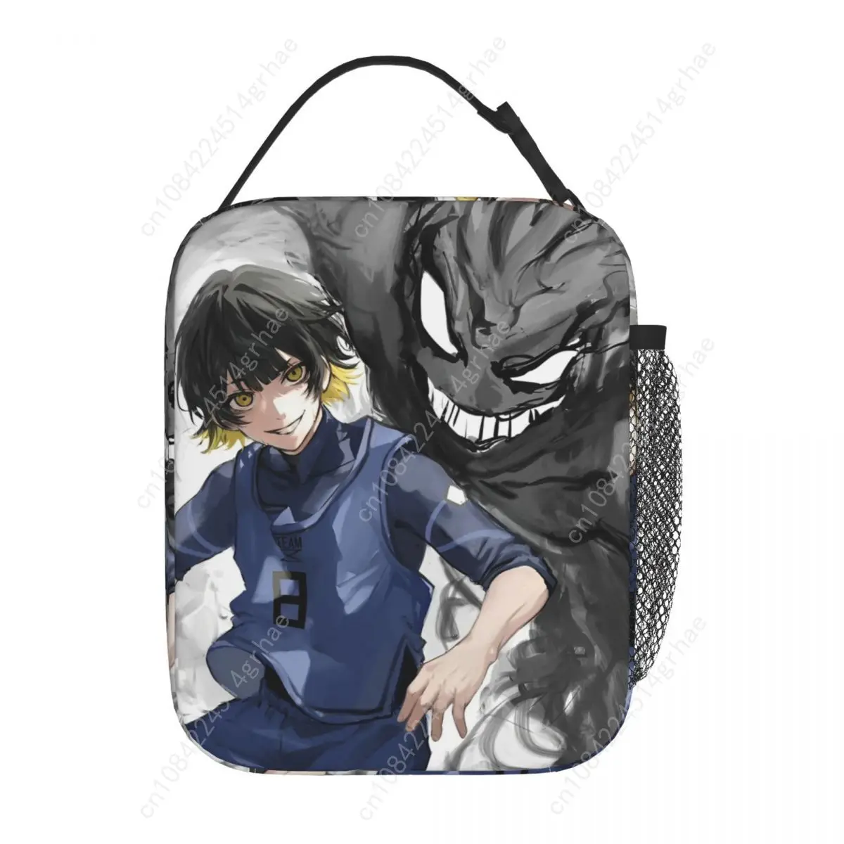 Blue Lock Bachira Yoichi Isagi Borsa per il pranzo isolata Borsa per alimenti per calcio Manga Scatole per il pranzo termiche portatili per i viaggi