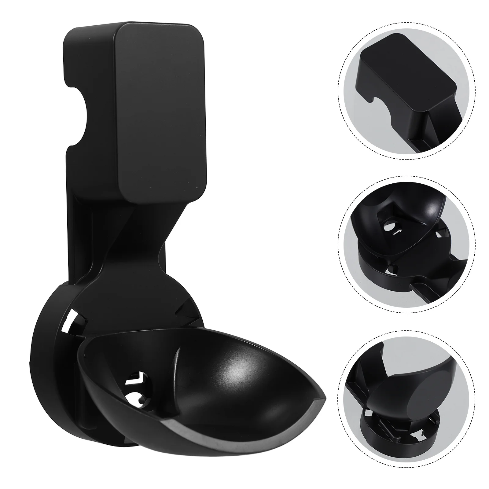 

Multifunctional Wall Mounted Socket Holder for Smart Speakers with Built-in Cable Management System Space Saving Black