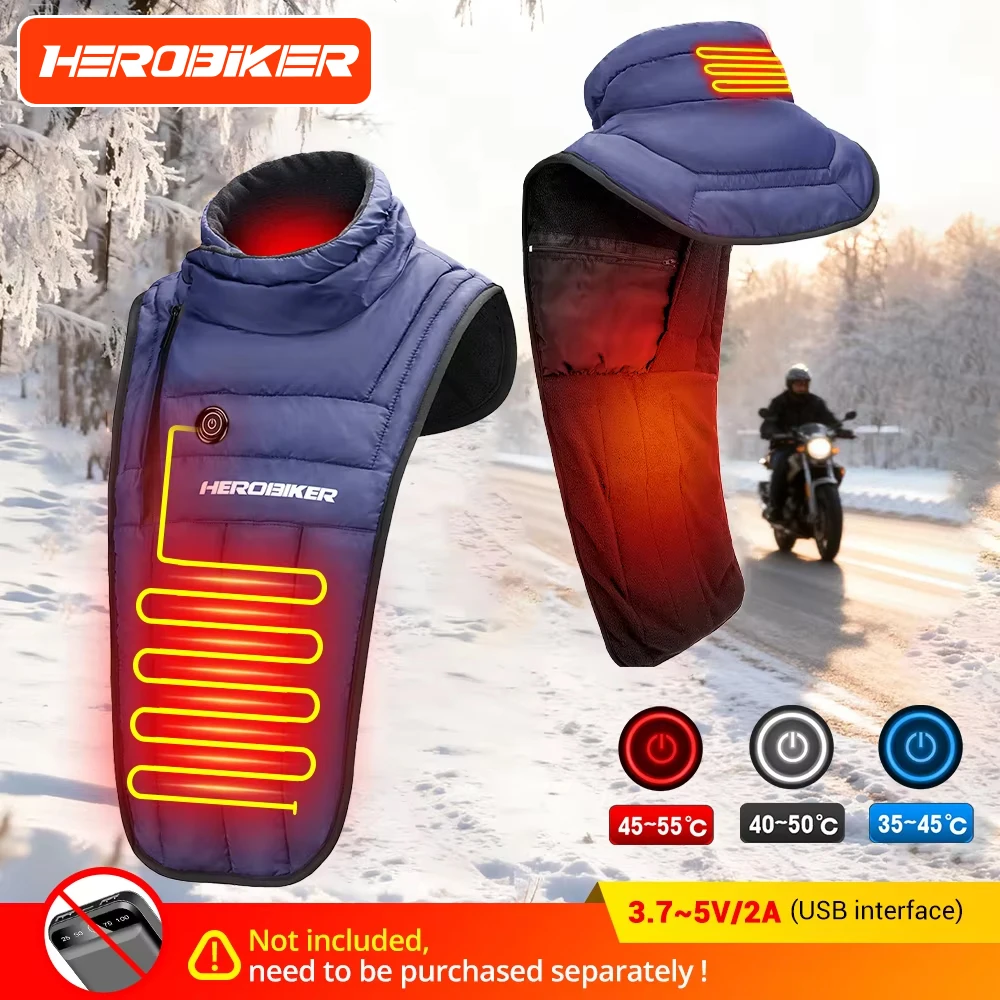 Motorcycle Winter Warm Neck Chest Guard Windproof Waterproof Outdoor Skiing Cold Proof Heating Neck Snow Riding Warm Neck