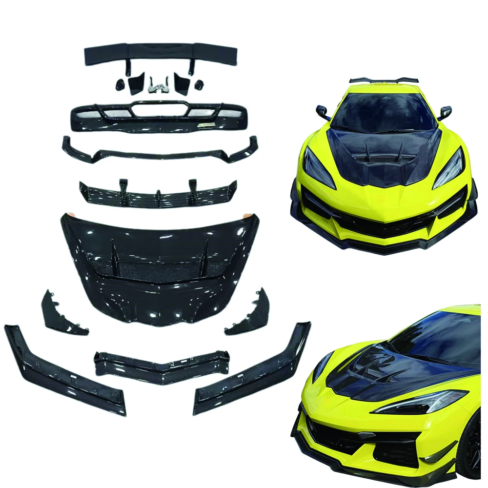Complete OEM Facelift Conversion & Custom BuildFor Carbon Fiber Body Kit For C8 Z06 Exterior Aerodynamic Modification Parts