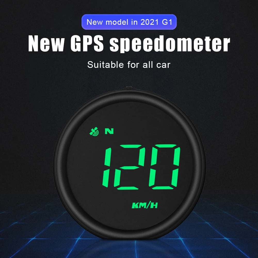 في الهواء الطلق على الطرق الوعرة دليل سيارة رئيس يصل عرض KM/ساعة السرعة الزائدة إنذار عداد السرعة الأدوات الذكية GPS HUD مقاييس رقمية