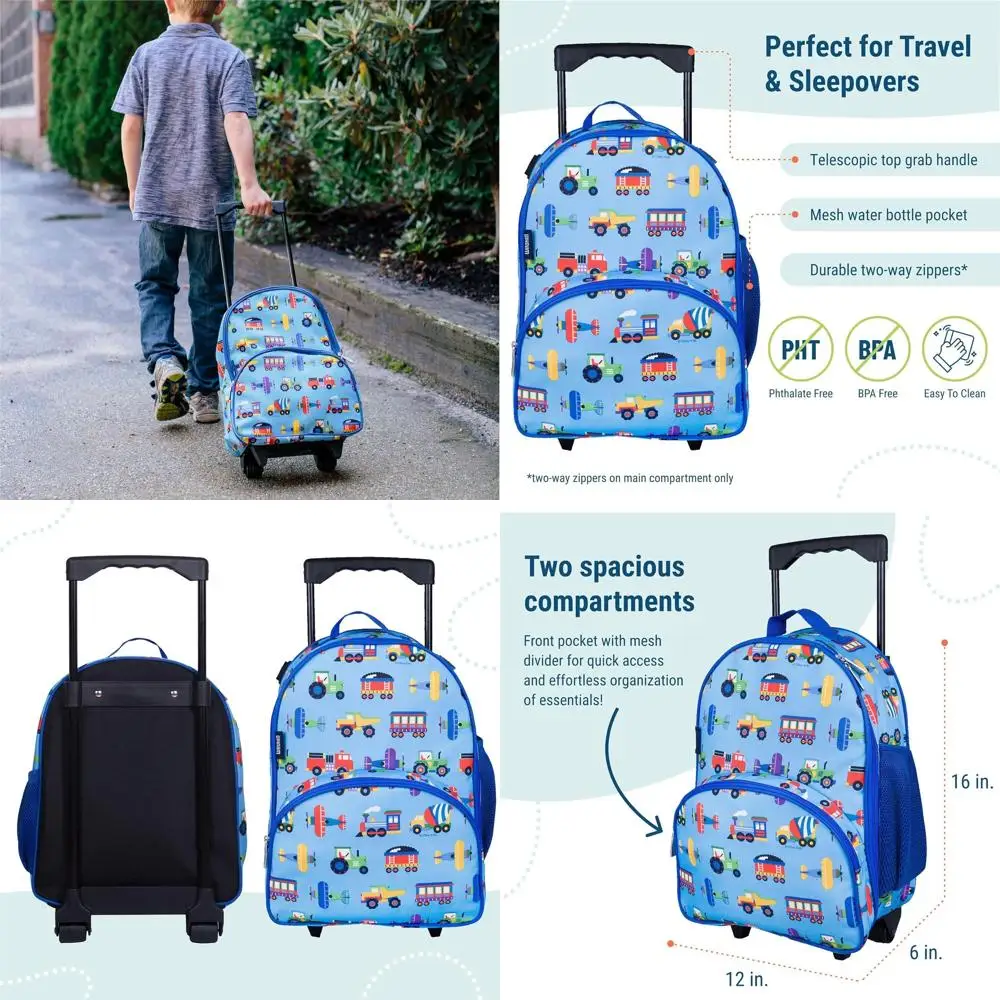 

Compact Rolling Backpack for Kids: Perfect for School and Short Trips