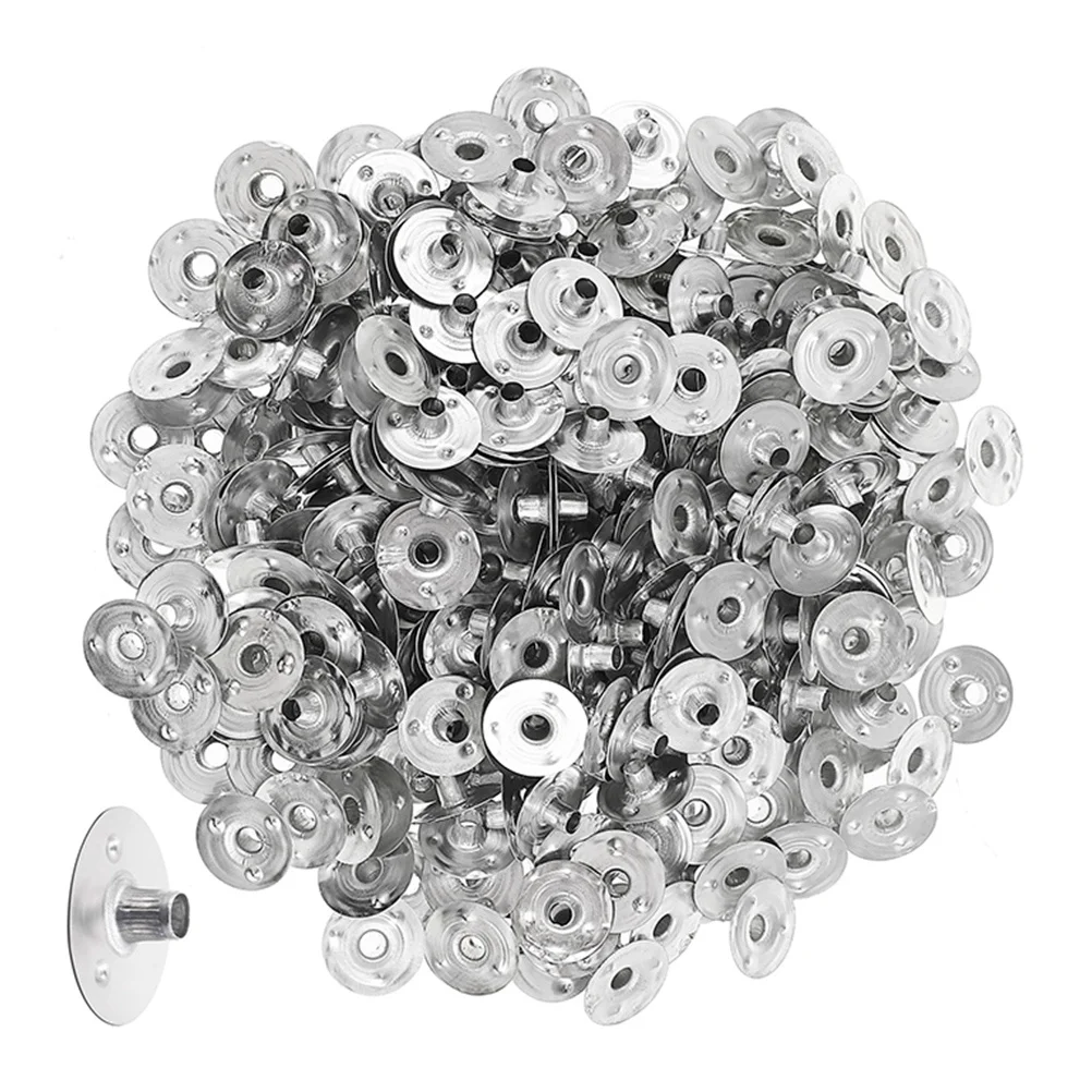 

500pcs Metal Wick Tabs Aluminum Base Holders For Diy Making Lightweight Portable Wick Bases Compatible With All