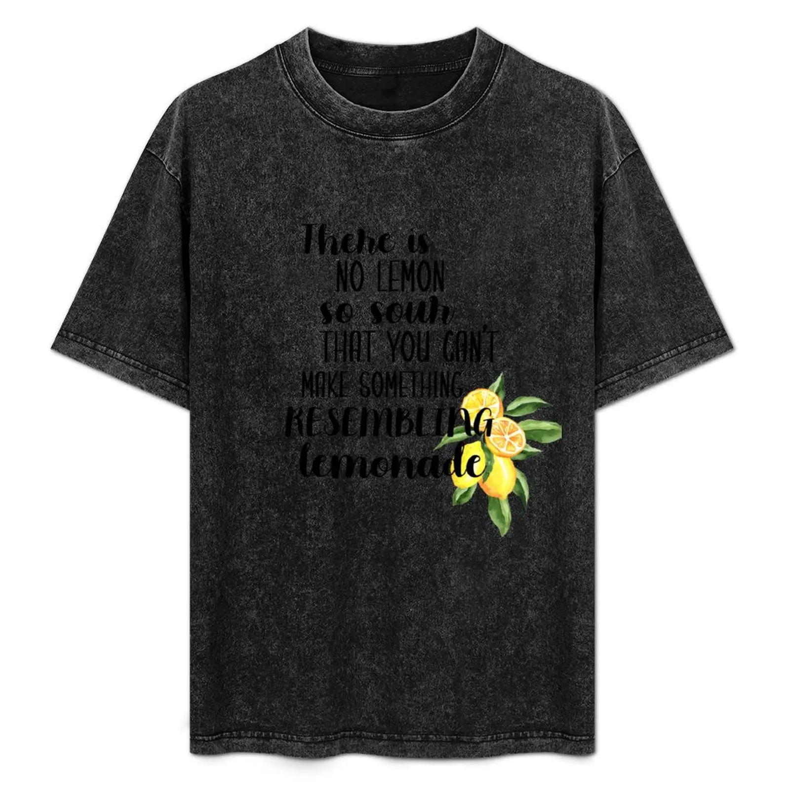 This is us - No lemon so sour T-Shirt hippie clothes Aesthetic clothing t shirt men 100℅ cotton