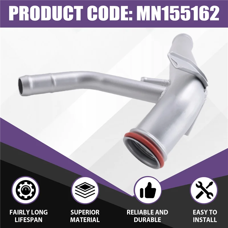 Efficientt-MN155162 Water Pump Inlet Pipe Car Water Pump Inlet Pipe For Mitsubishi Lancer CS7A CS7W Outlander I CU5W 2001-2007 G
