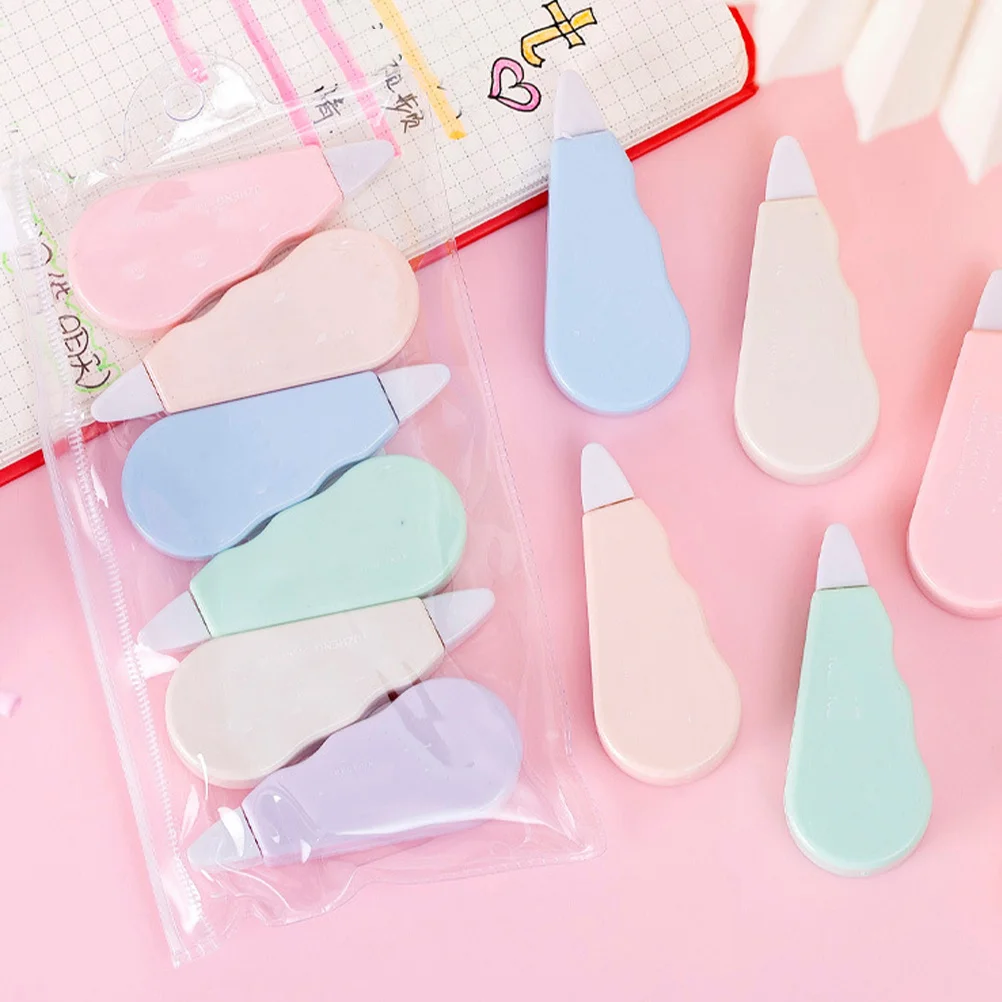 12Pcs Small Correction Tapes Perfect Workmanship Easy Slide Cover Mistakes Without Extra Scratches Cute Correction Tape
