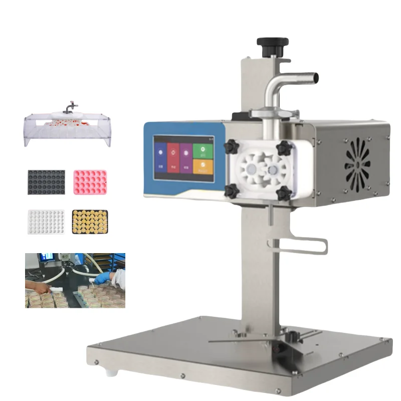Small Commercial Home Multi Function Puff  Filling Liquid Jam Cream Donut Cup Cake Puff Core  Filling Machine