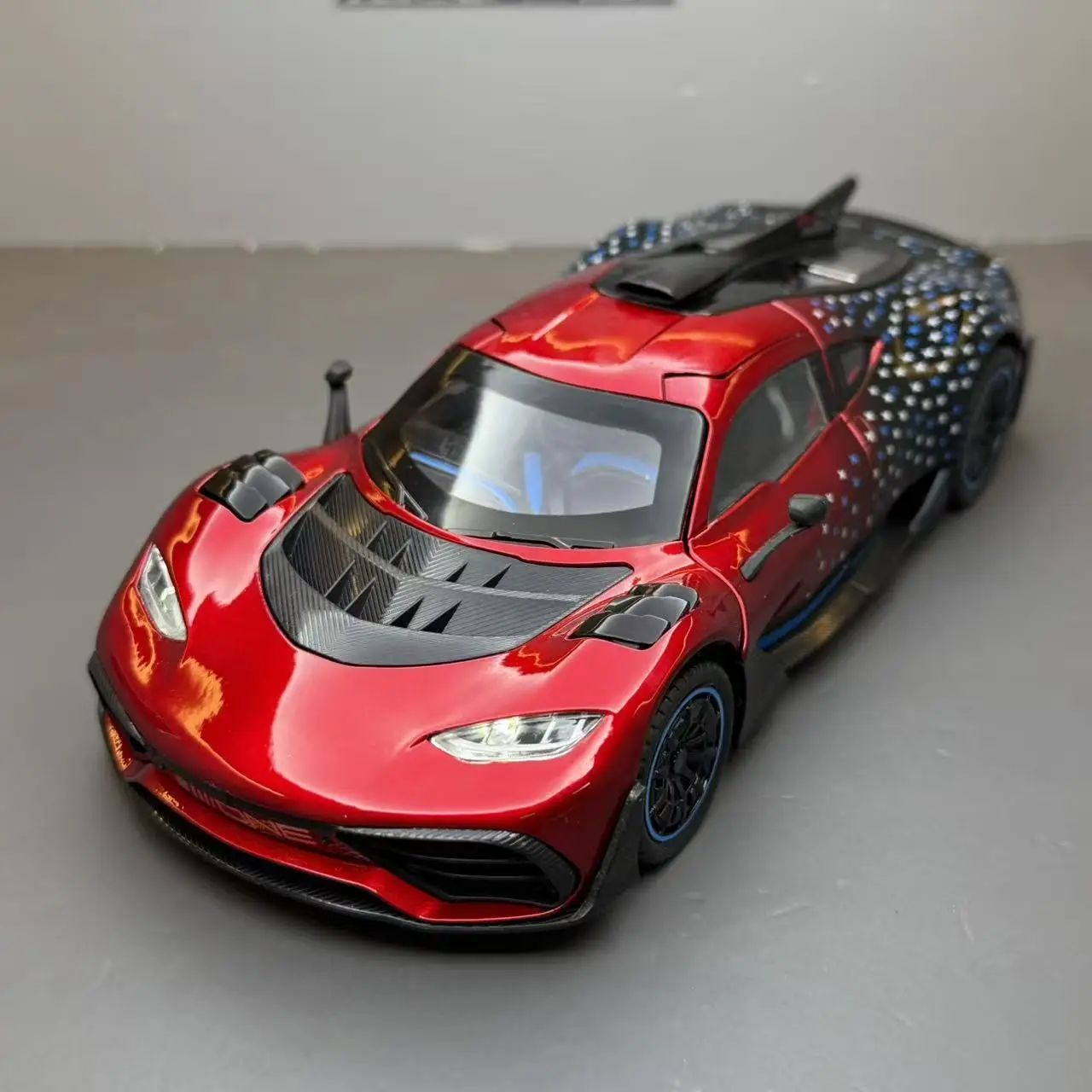 1:24 Spray AMG ONE Supercar Alloy Model Diecast Metal Racing Car Model Simulation Sound Light Toy Gift