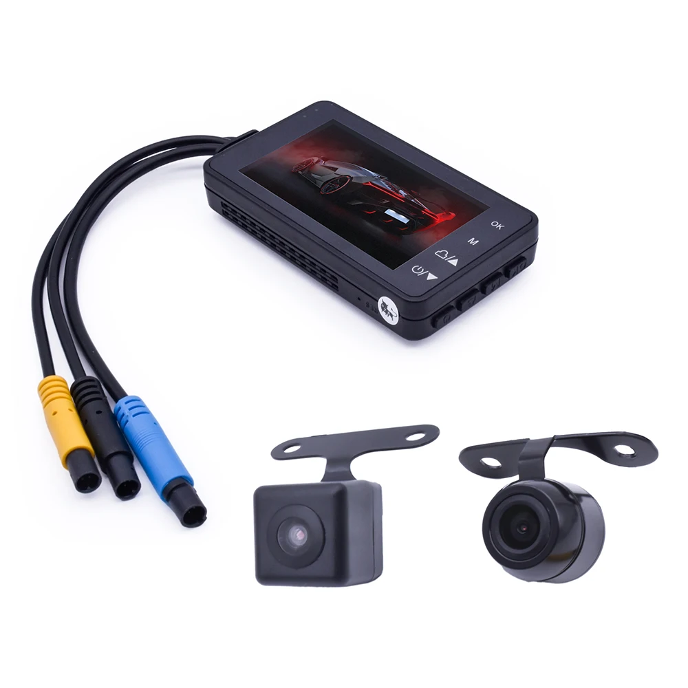 

Dual Lens Motorcycle Dash Cam MT-18 3 Inch Screen Video Recorder for Motorbike
