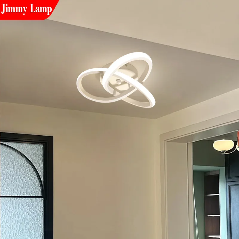 Nordic Creative LED Line Ceiling Light for  Living Room Bedroom Bright Balcony Kitchen Bedside Decorative Lighting Fixtures