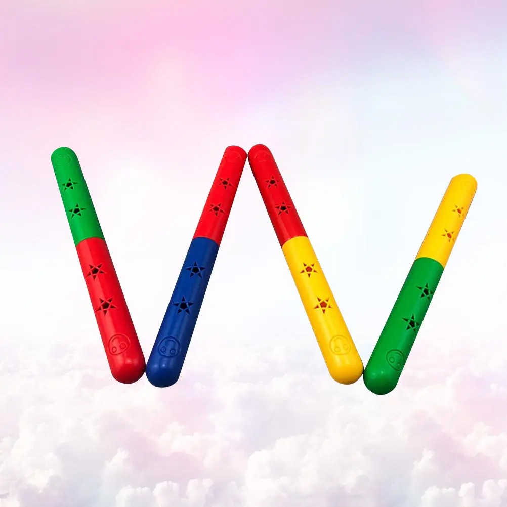 2Pcs Vocal Dance Relay Wand 35Cm Smooth Rolled Edge Portable Gymnastics Stick for Track and Field Relay Racing Sports Training