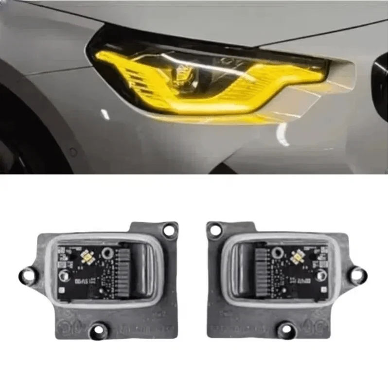 Yellow Angel Eye For BMW 2 Series G42 G87 M240i 230i 220i M2 LCI 2022 2023 2024 LED Headlight DRL Daytime Running Light Modules