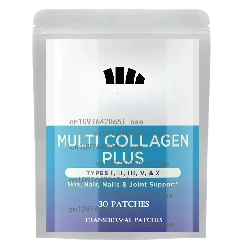 

30 Patches Collagen Plus Transdermal Patches Collagen Supplements to Support Hair, Skin, Nails, & Joints