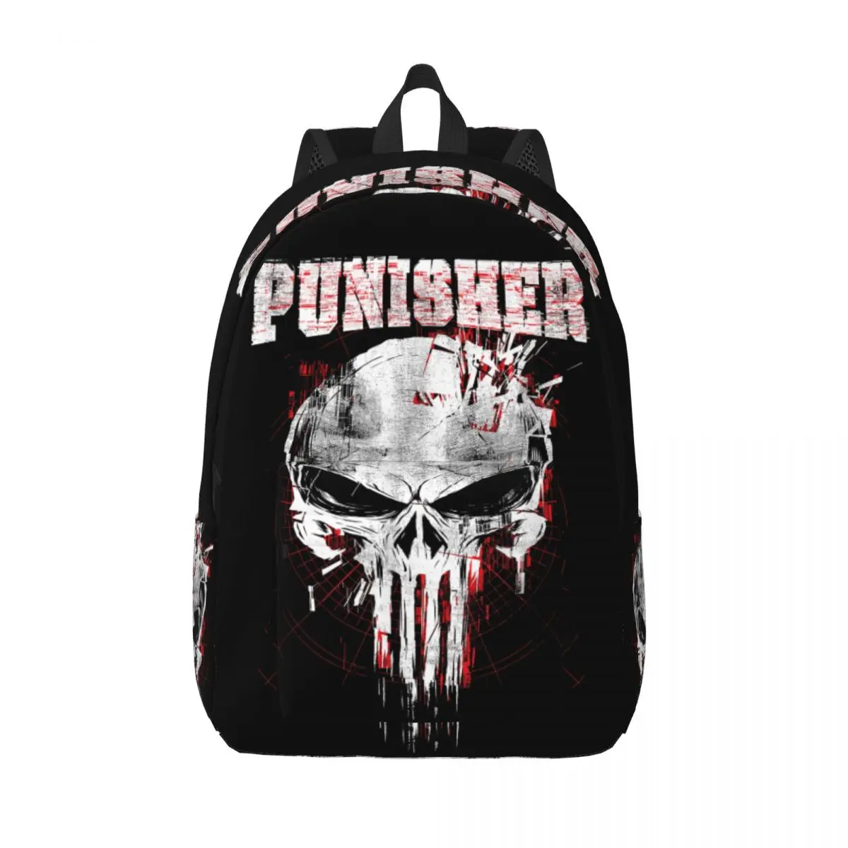 

Рюкзак с логотипом The Punisher Skull для мужчин и женщин, модный школьный рабочий рюкзак, сумка на плечо для ноутбука с комиксами Daredevil, спортивная