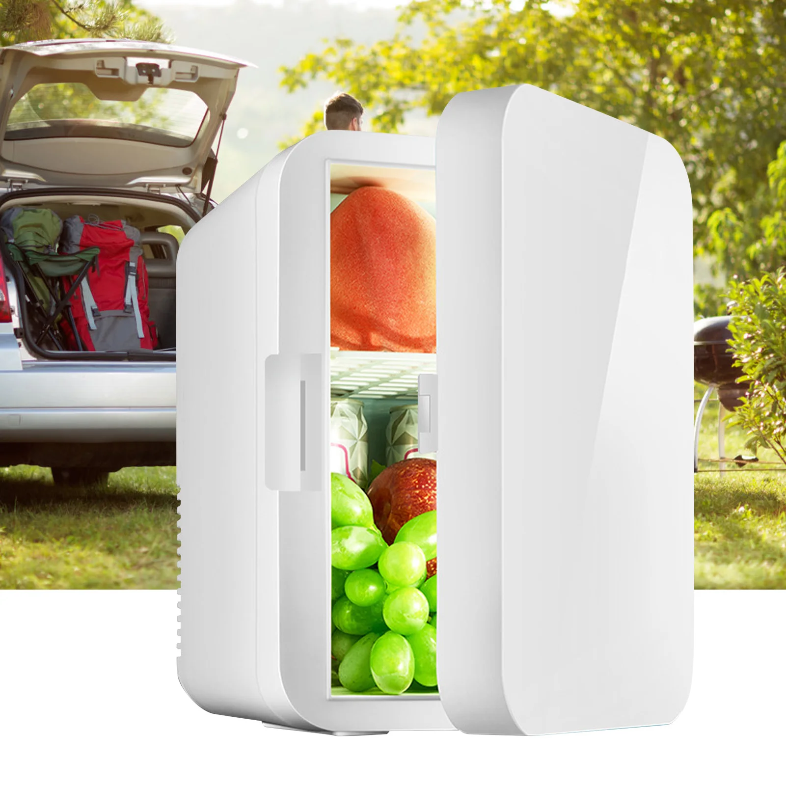 

8L Portable Vehicle Refrigerator Mini Fridge Car And Home Dual-Use For Cooling Heating Refrigeration Dormitory Household Beauty