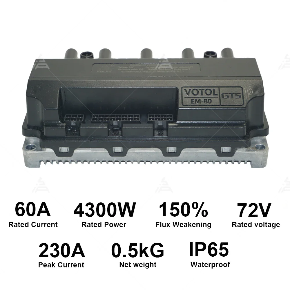 VOTOL EM80GTSP LIN Electric Scooter Controller 4000W 72V 60A Boost 100A Programmable Motor Controller for E-Scooter