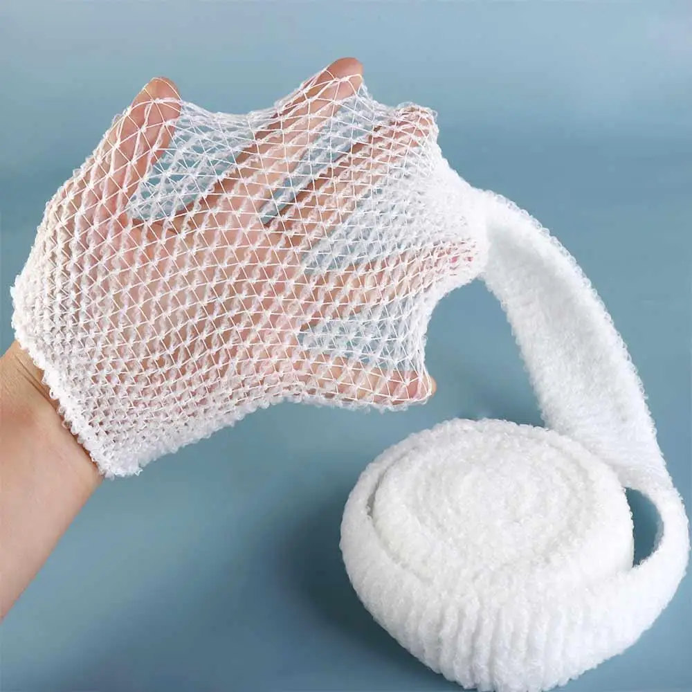 Retainer Elastic Net Tubular Bandage Tubing Tubular Gauze Fix Polyester Breathable Mesh Bandage Spandex Elastic Adults Wrist