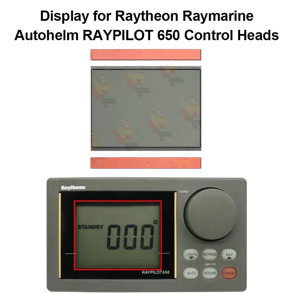 Display for Raytheon Raymarine Autohelm RAYPILOT RP650 650 Control Heads M81100 With 2PCS Conductive Strip