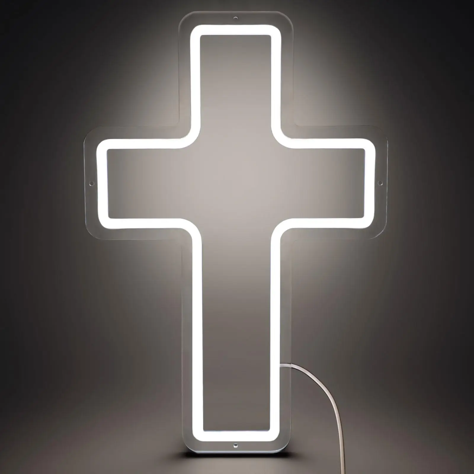 

Cross Neon Sign for Bedroom, Living Room, Kids Room and Churches, Best Gift for Christian Homes, Weddings,Celebrations and Party