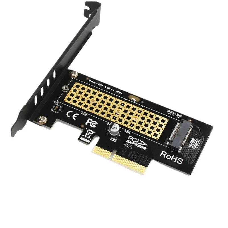 SK4 M.2 Heatsink Cooling NVMe SSD NGFF TO PCIE X4  Interface Card Suppor PCI Express 3.0 X4 2230-2280 Size M.2 FULL SPEED