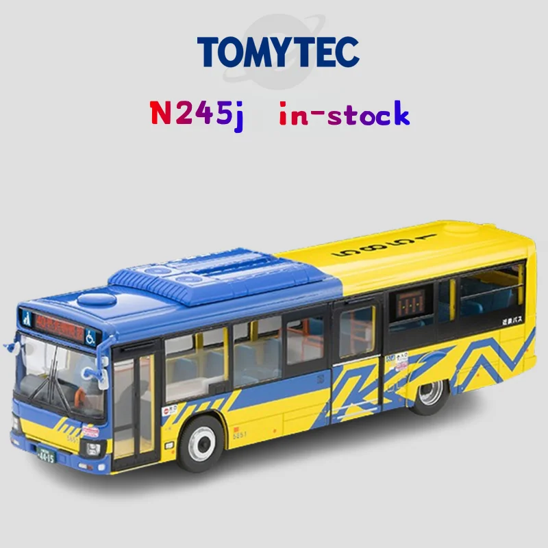 TAKARA TOMY TOMYTEC TLV 1:64 N245j Isuzu Elga Kintetsu Bus aleación modelo de coche de simulación fundido a presión, adornos para adultos, juguetes para niños