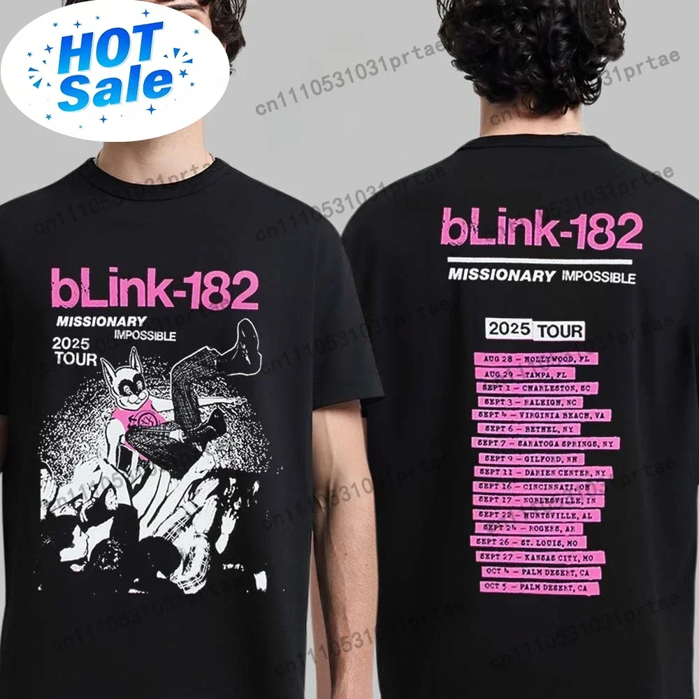Blink 182 Gilford New Hampshire Missionary Impossible Tour Venue Tee At Bank New Hampshire Pavilion on September 9 T-Shirt Black