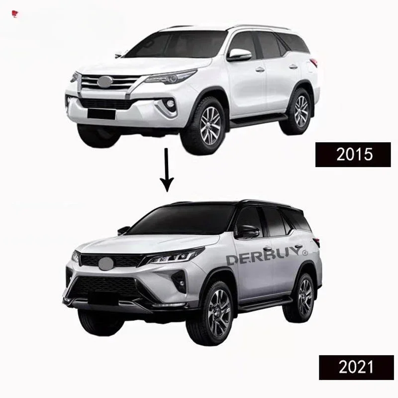 For direct facelift bodykit body kit for  Fortuner 2016 upgrade to Fortuner legender 2021 kit upgrade