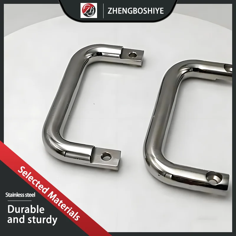 

304 Stainless Steel U-Shaped Side Mounted Solid Handle For Industrial Large-Scale Heavy Machinery Equipment Handle