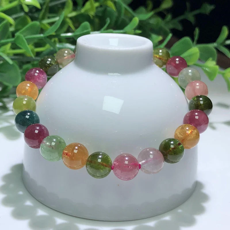 

Natural in Candy Colors, Single Strand Tourmaline Bracelet Fashion