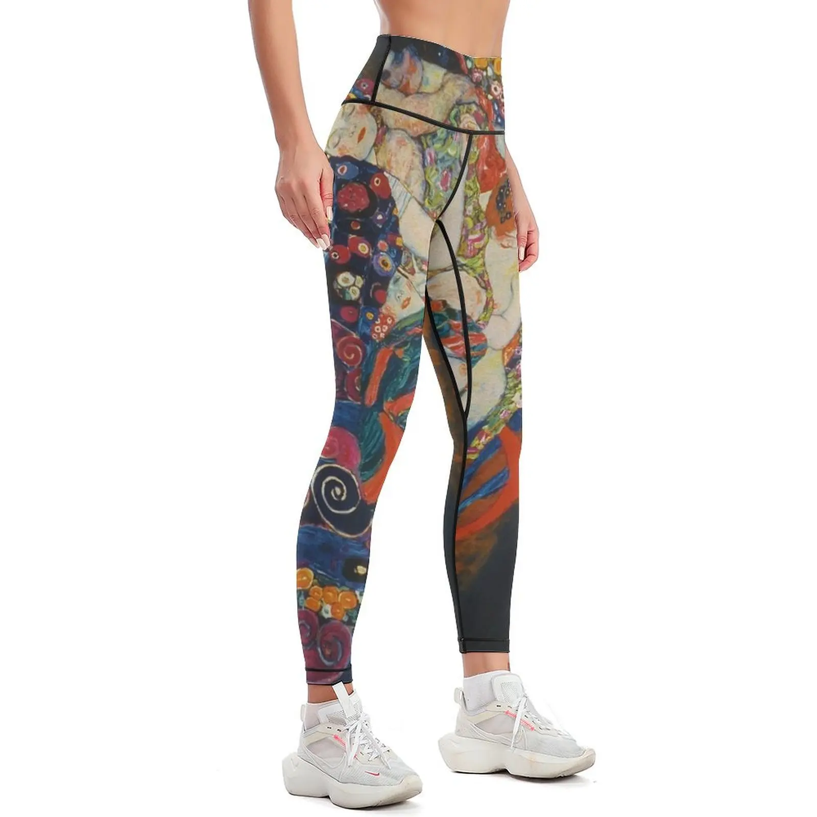 The Virgin, Gustav Klimt, 1913 Leggings gym sportswear woman Sports female gym wear Womens Leggings