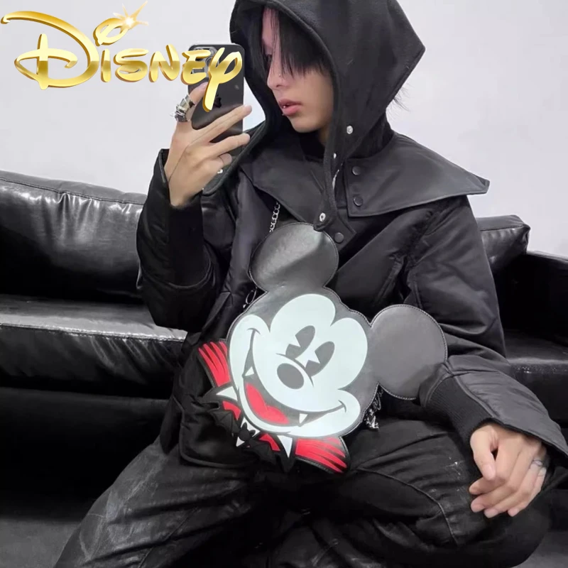 Disney Mickey New Women's Shoulder Bag Halloween Decoration Cartoon Women's Shoulder Messenger Bag 3D Fashion Trend Women's Bag