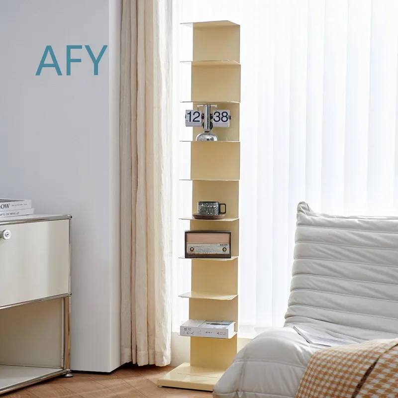 Invisible Bookshelf for Floor Living Room Nordic Vertical Small Wrought Iron Corner Book Storage Bookcase Minimalist Wall