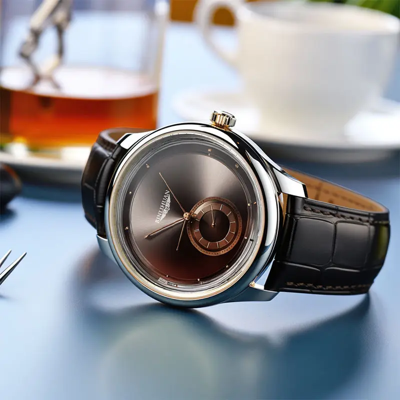 Orologio da uomo nuovo alla moda Orologio al quarzo digitale semplice Orologio da studente casual in pelle nera Orologi eleganti 2025 Reloj Hombre