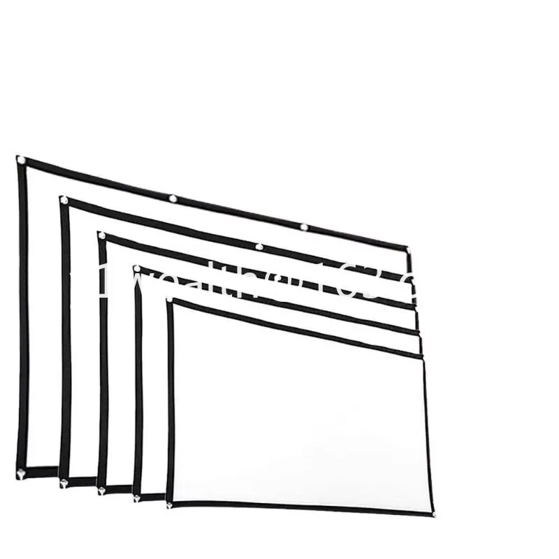 16:9 4:3 Portable Foldable Simple Screen Front Rear Projection Outdoor Indoor Hang Wall 120 Inch Projector Screen