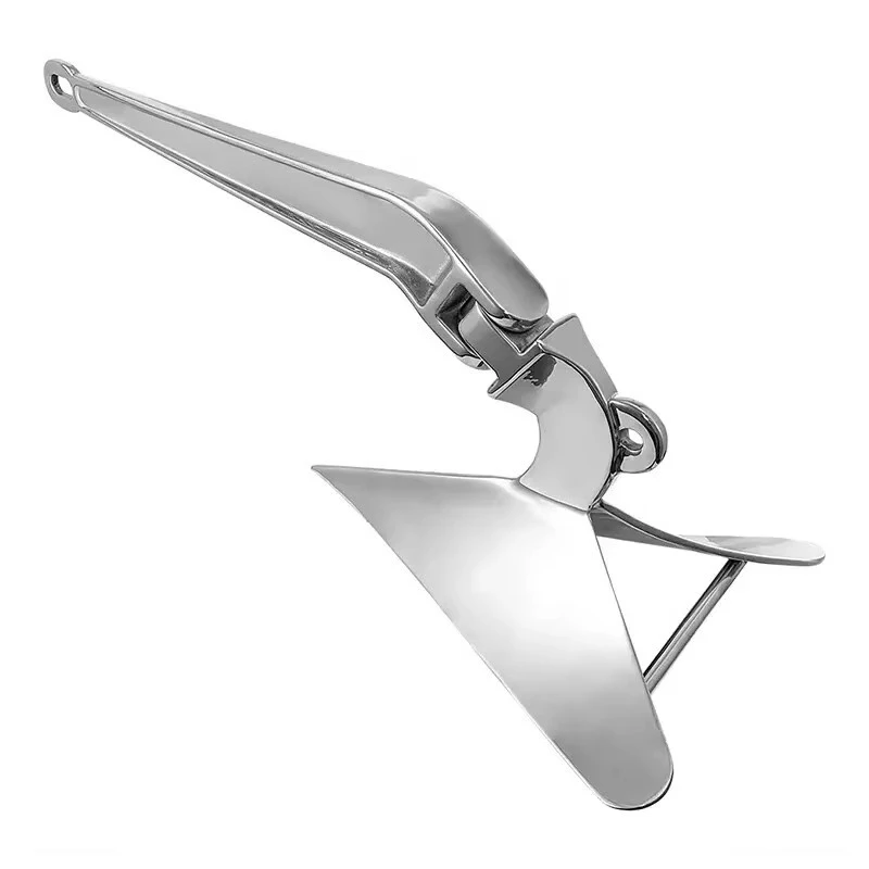 

Marine Grade 316 Stainless Steel Hinged Plow Anchor, High Holding Power Boat Anchor for Yacht Fishing Boat 5kg-35kg Full Size