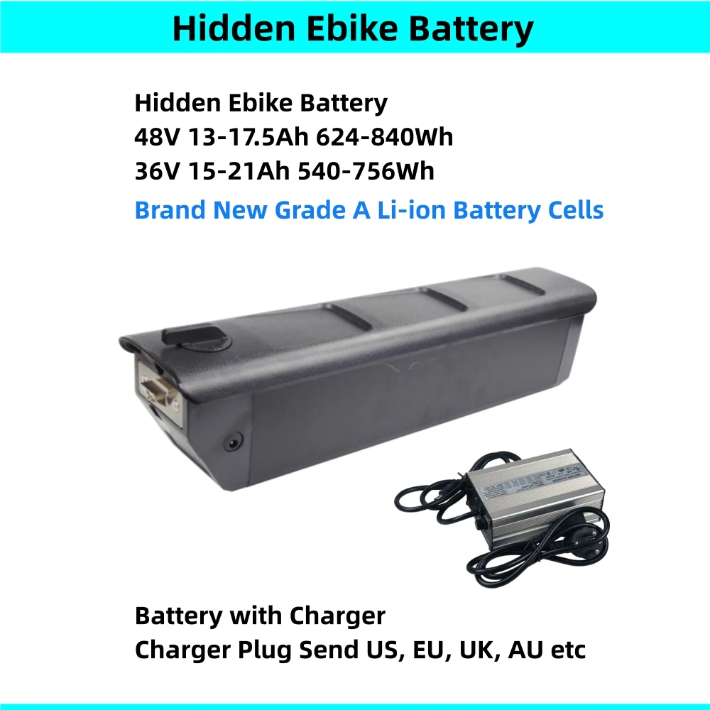 

Скрытая батарея для электровелосипеда Reention, 48 В, 13 Ач, 15 Ач, 16 Ач, 17,5 Ач, 52 в, 15 Ач, для велосипеда Burchda RX80, RX50, батарея с зарядным устройством