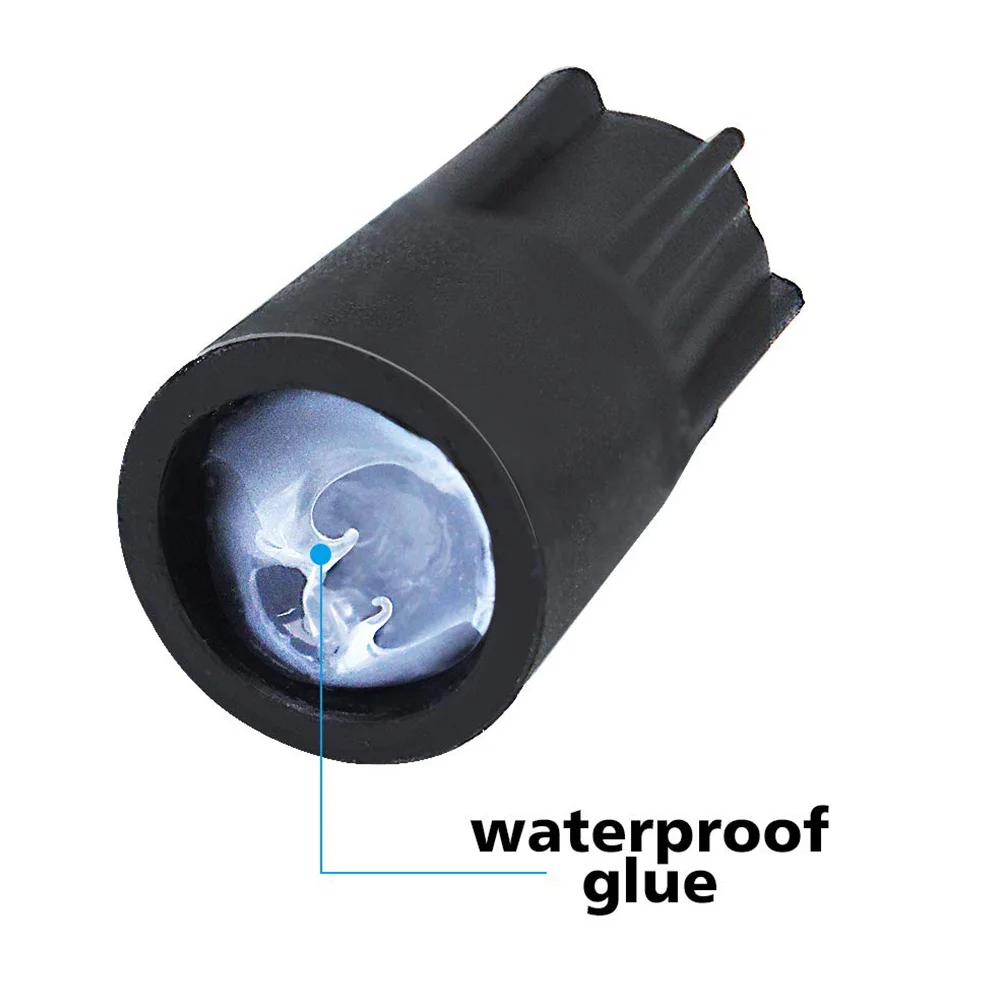 Imagem -06 - Waterproof Wire Connectors Graxa Cap Outdoor Fio Elétrico Cap Baixa Tensão Paisagem Iluminação Preto 20pack