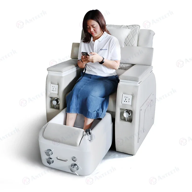 Anteeth Massage Pedicure Chairs Luxury Manicure Chair Backrest Adjustment Nail Salon Furniture