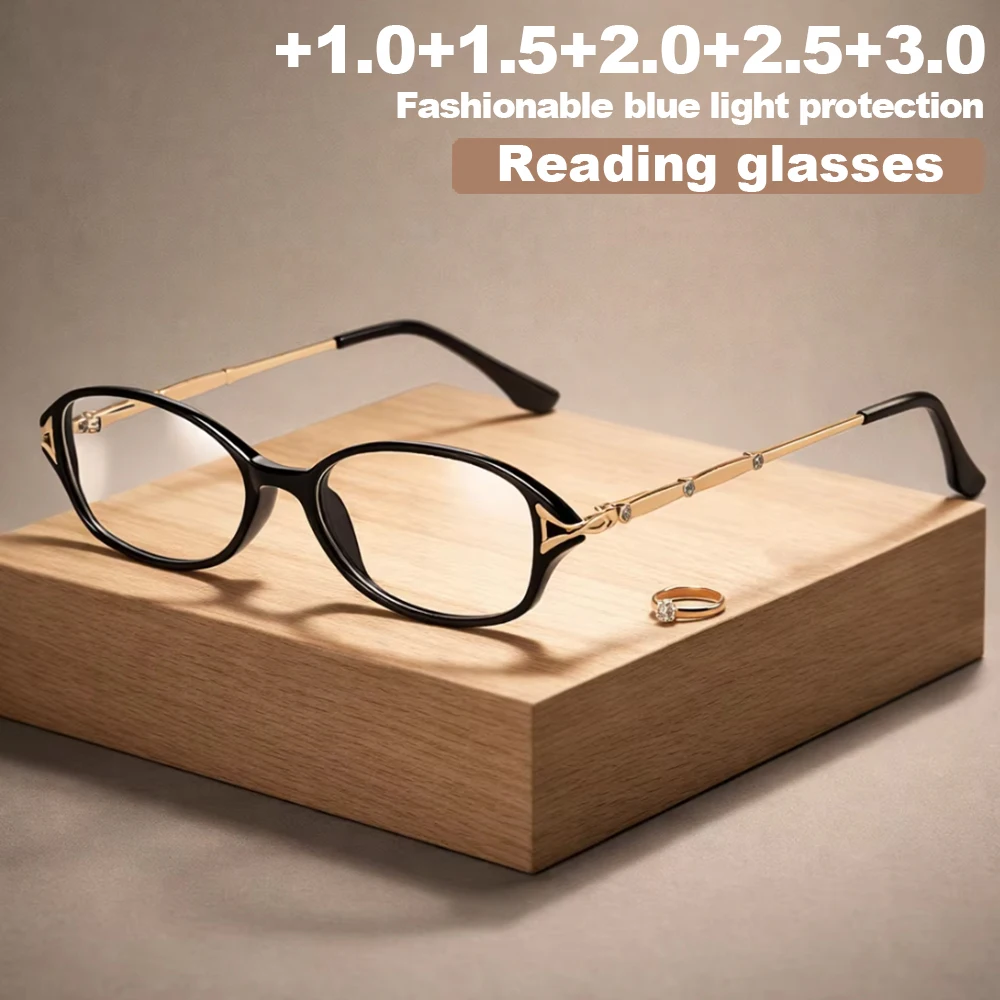 1 Stück Blaulichtfilter-Lesebrille für Damen und Herren, Retro-Rundrahmen, Computerbrille, Katzenaugen-Brille mit Klaren Gläsern