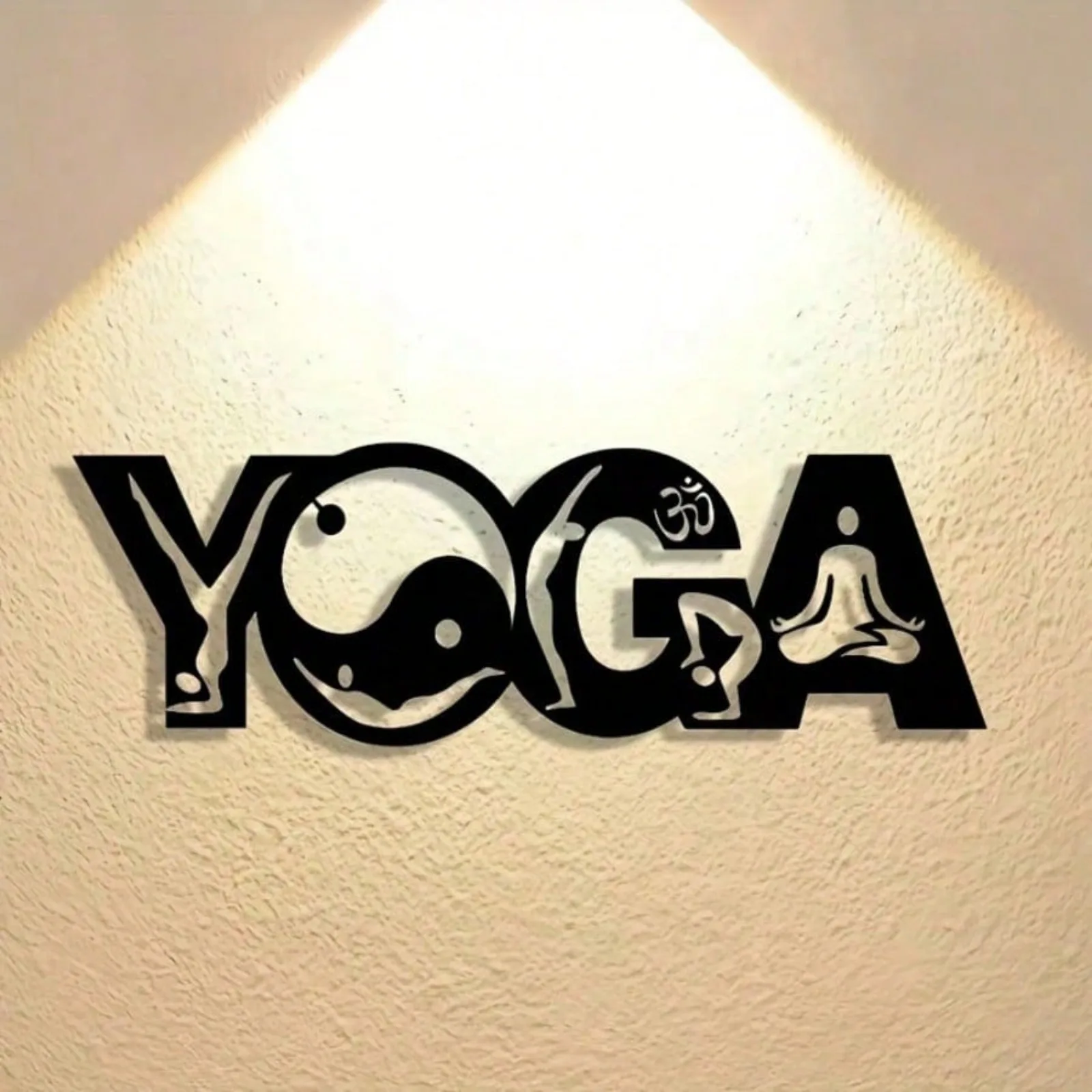 CIFBUY Iron Art Wall Decor Metal Abstract Yoga Studio Elegant Home Commercial Hanging Art Gift Wall Sculpture
