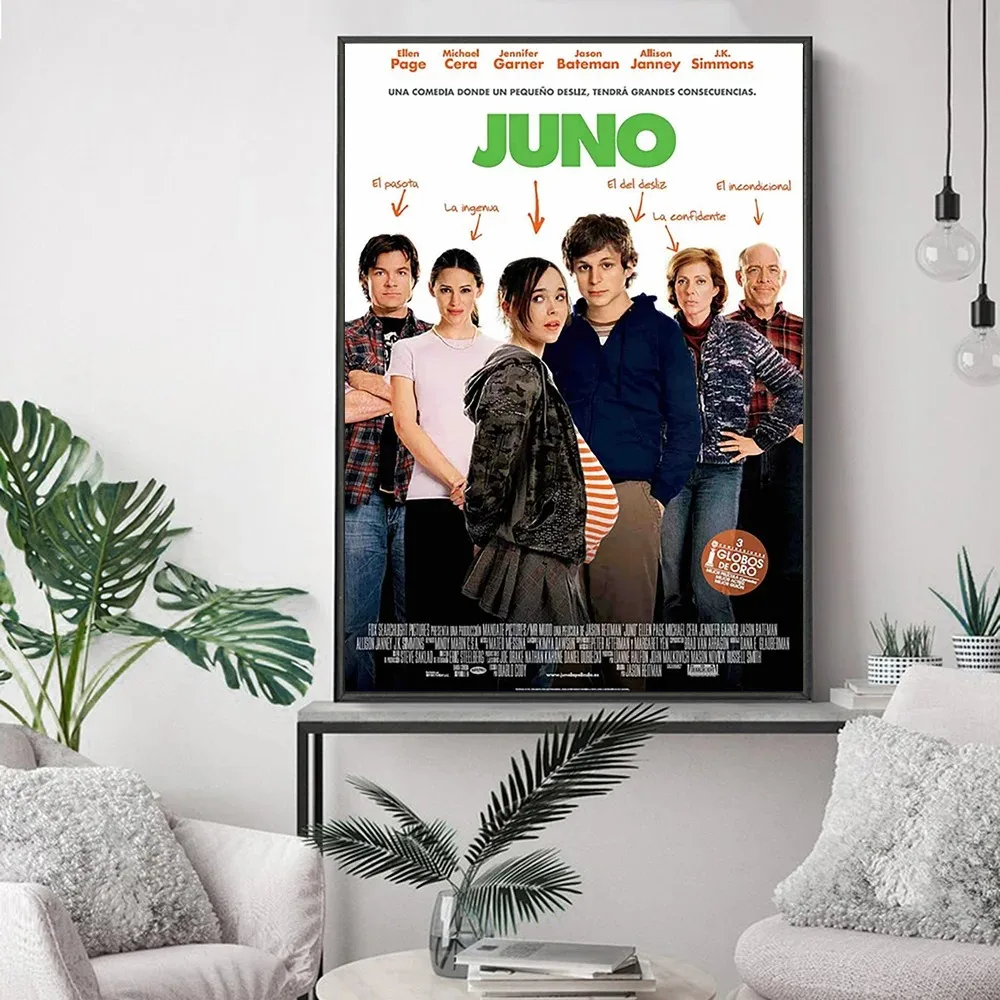 Juno Comedy Drama Film Art Print Poster Video Room Cinema Wall Stickers Movie Canvas Painting Home Decor