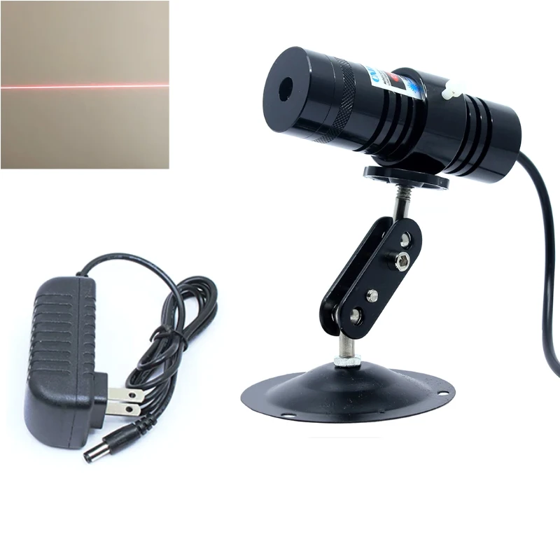 635nm 500mW Red Line Laser for Woodworking Machines and Cutting Tables—Adjustable Line Width Positioning Laser Head