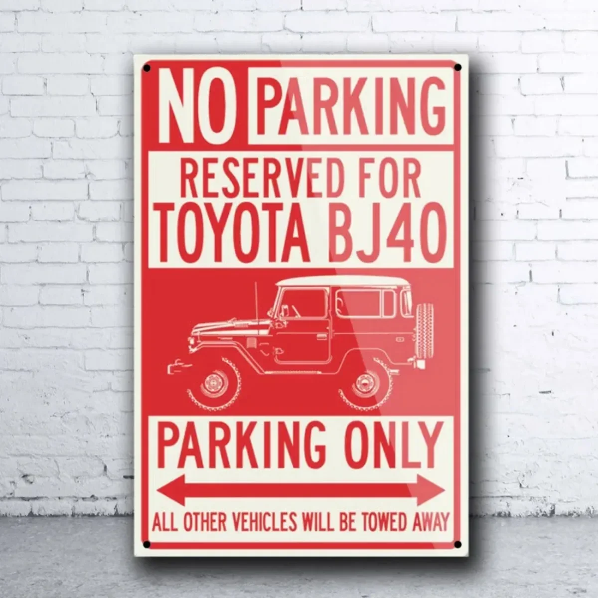 Reserved Parking Only - Vintage Metal Tin Sign Retro Tin Plate Sign Wall Art Decor Poster 12x8inch 20x30cm 16x12inch 40x30cm